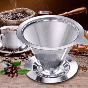 Coador De Café Pour Over Aço Inox - Não Precisa De Filtro!